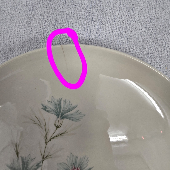 Set Of 5 Vintage Taylor Smith Taylor Ever Yours Boutonniere Dinner Plates EUC - Picture 9 of 13